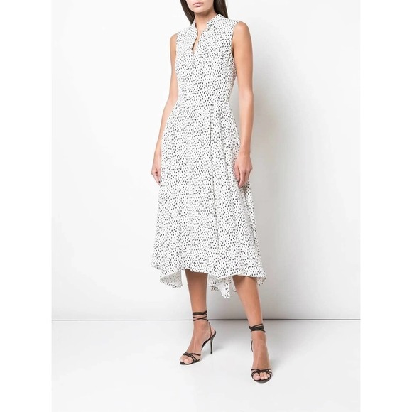 Adam Lippes Sleeveless Dress in Printed Crepe - Picture 8 of 8